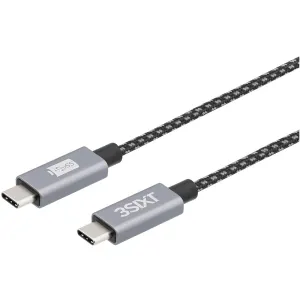 3sixT Premium Cable - USB-C to USB-C V3.1 - 1m