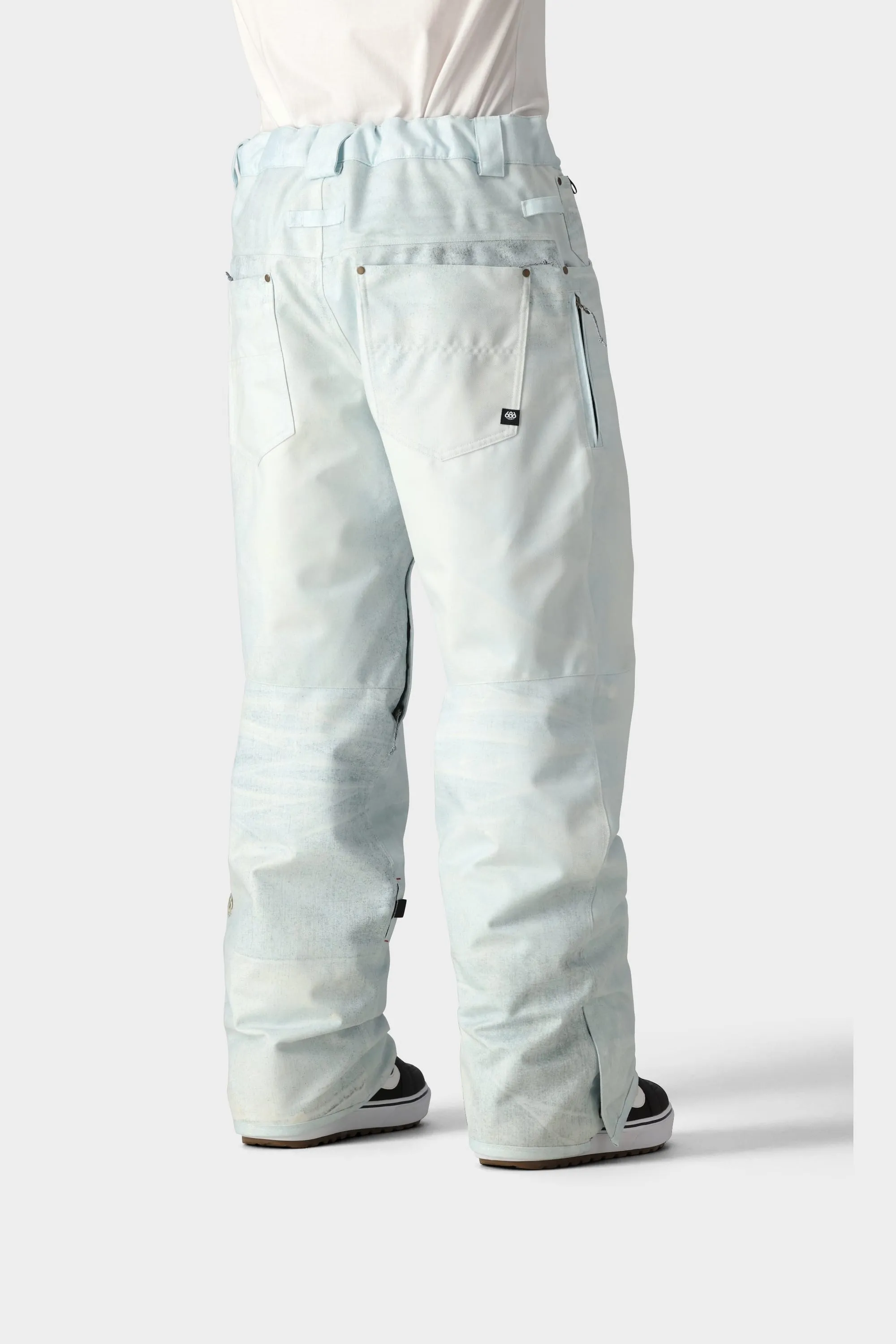 686 Enterprises Deconstructed Denim Pant - BLEACH WHITE DENIM