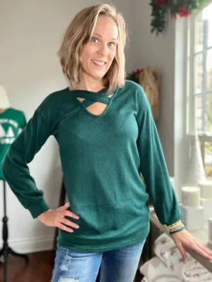 A Perfect Time Emerald Top