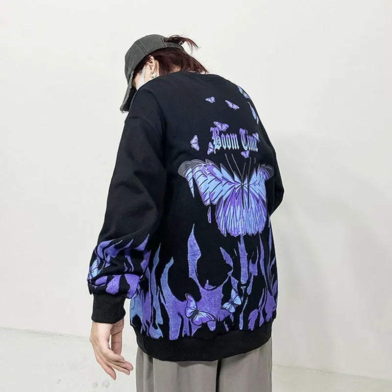 Aoi blue butterfly hoodie