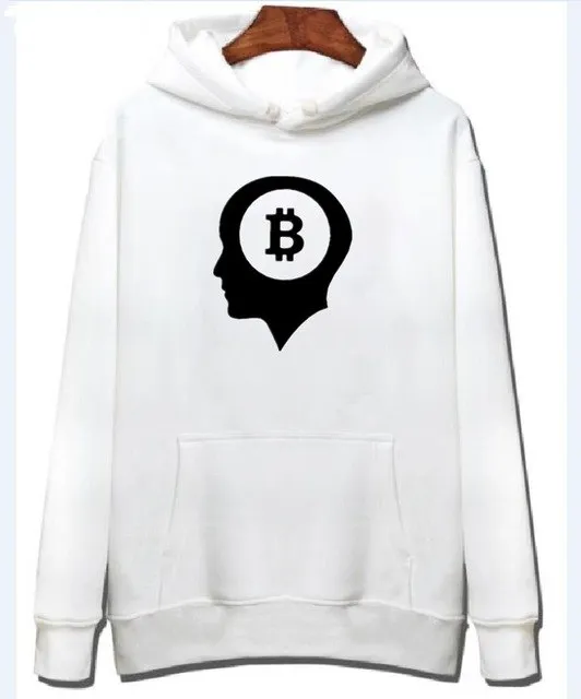 Bitcoin Hoodies With Zipper Men Women Casual Clothing Brand Print Bitcoin Hooded Sweatshirts