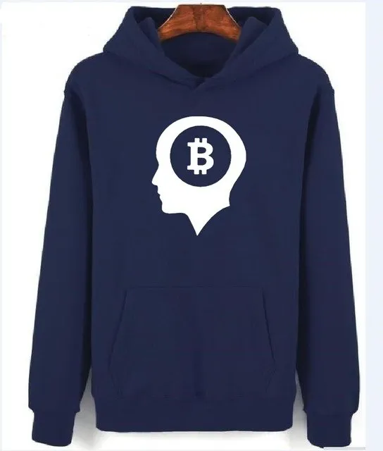 Bitcoin Hoodies With Zipper Men Women Casual Clothing Brand Print Bitcoin Hooded Sweatshirts