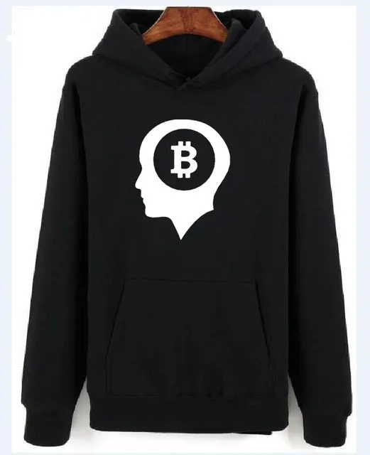 Bitcoin Hoodies With Zipper Men Women Casual Clothing Brand Print Bitcoin Hooded Sweatshirts