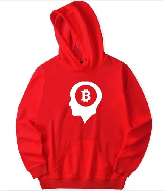 Bitcoin Hoodies With Zipper Men Women Casual Clothing Brand Print Bitcoin Hooded Sweatshirts