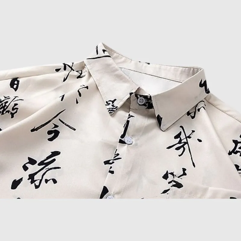 Calligraphy Print Shirts