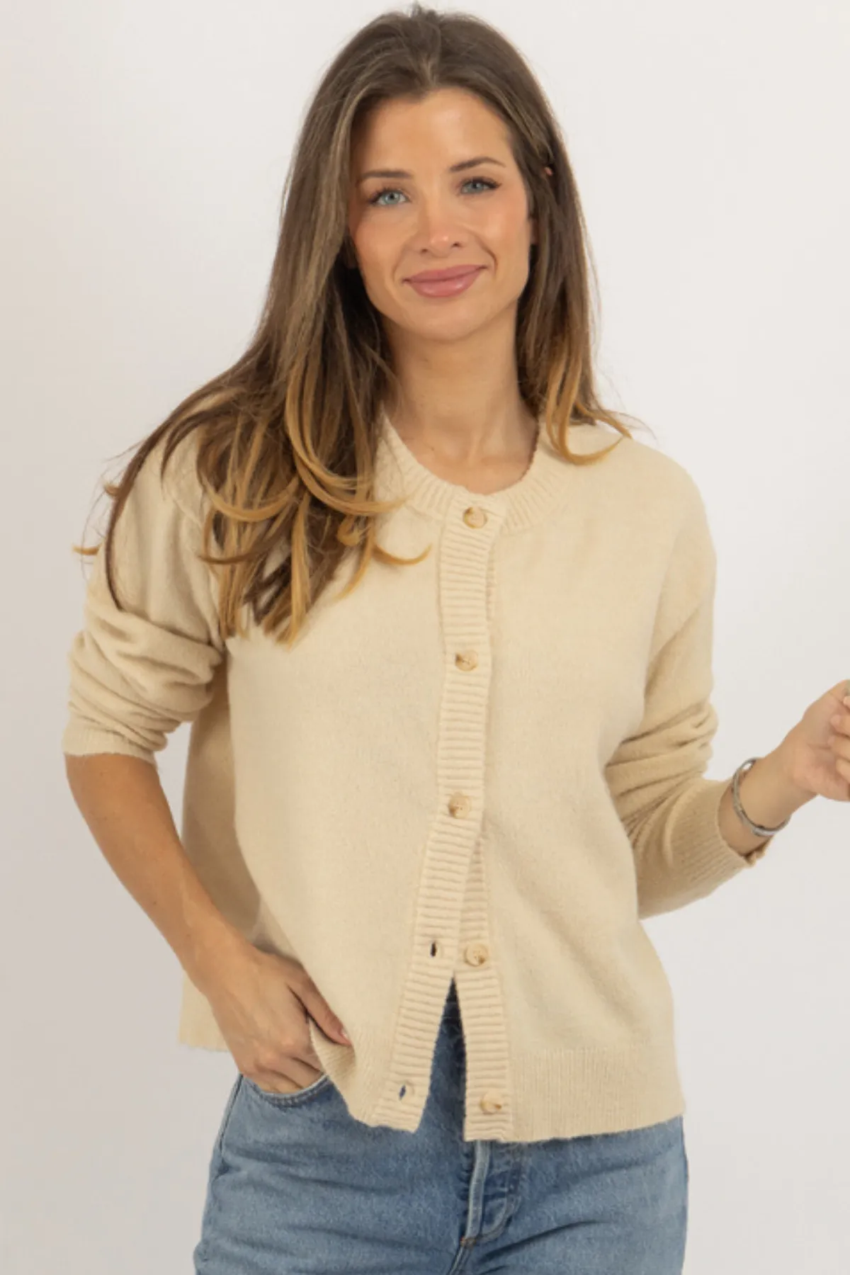 COZY UP CREAM CARDIGAN