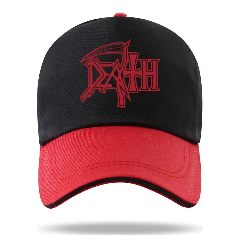 DEATH Cap METAL Hat Baseball Cap Casquette Hats Fitted Casual Dad Hats for Men Women Unisex