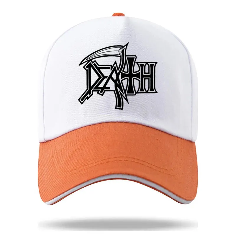 DEATH Cap METAL Hat Baseball Cap Casquette Hats Fitted Casual Dad Hats for Men Women Unisex