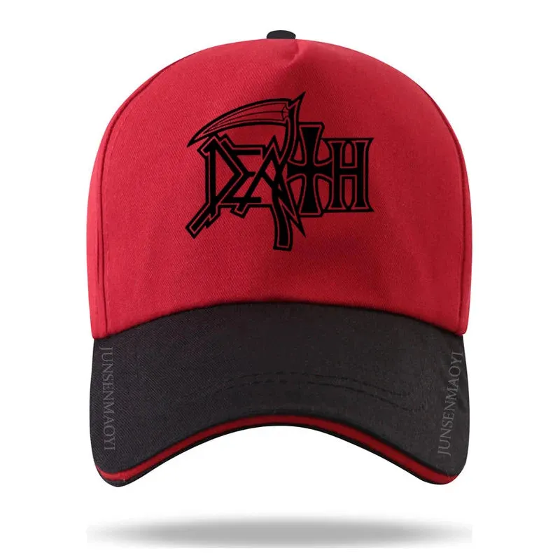 DEATH Cap METAL Hat Baseball Cap Casquette Hats Fitted Casual Dad Hats for Men Women Unisex