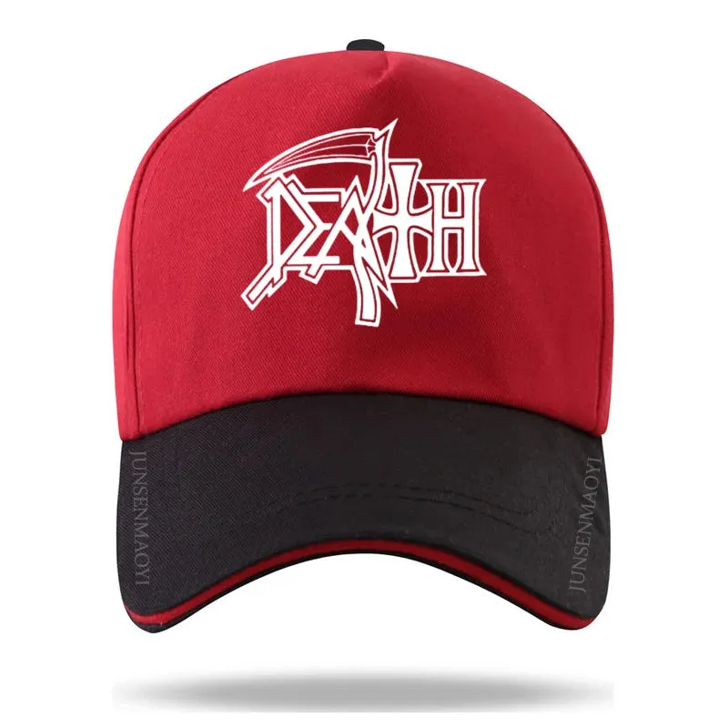 DEATH Cap METAL Hat Baseball Cap Casquette Hats Fitted Casual Dad Hats for Men Women Unisex