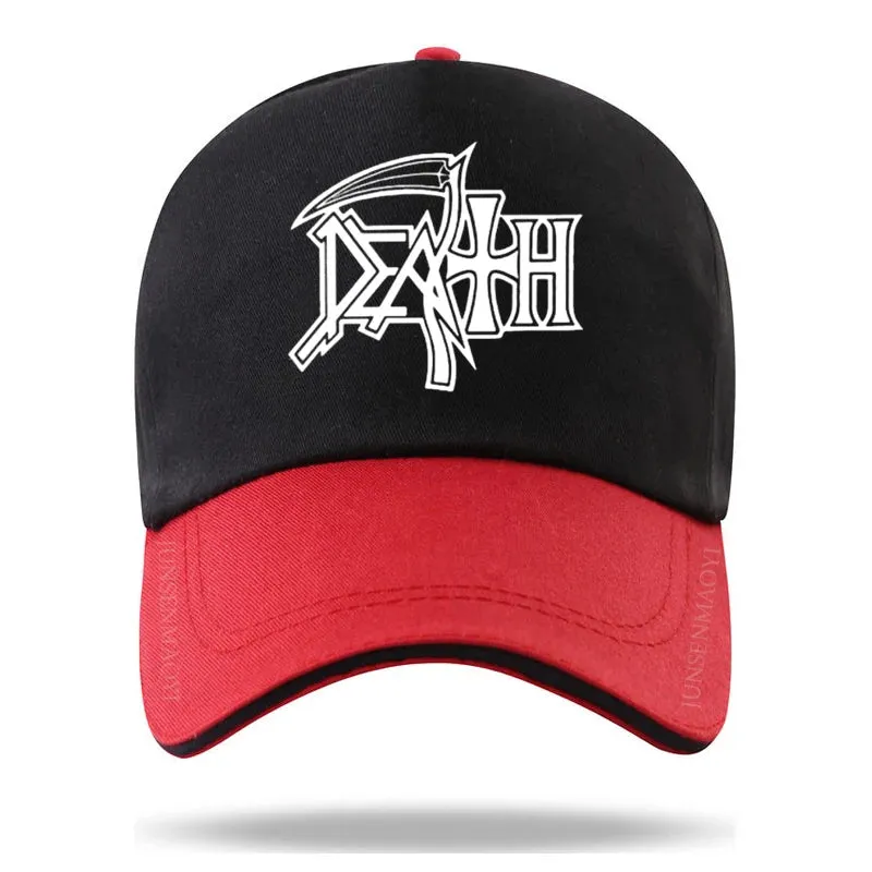 DEATH Cap METAL Hat Baseball Cap Casquette Hats Fitted Casual Dad Hats for Men Women Unisex