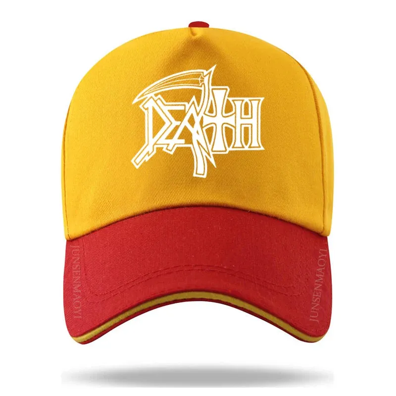 DEATH Cap METAL Hat Baseball Cap Casquette Hats Fitted Casual Dad Hats for Men Women Unisex