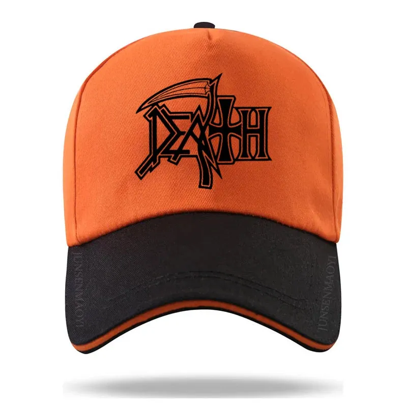 DEATH Cap METAL Hat Baseball Cap Casquette Hats Fitted Casual Dad Hats for Men Women Unisex