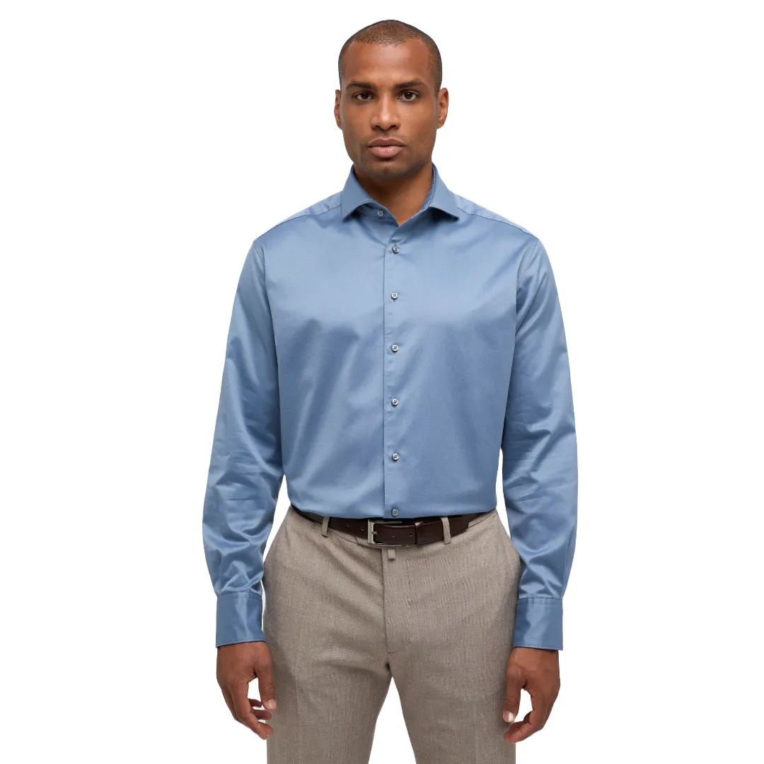 Eterna 1863 Soft Tailored Shirt - Slate Blue