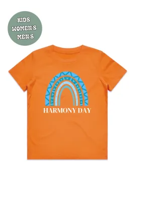 HARMONY DAY BLUE RAINBOW  T-SHIRT