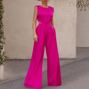 High Waist Wide Leg Jumpsuit