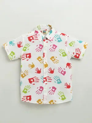 HOLI HAND PRINT SHIRT