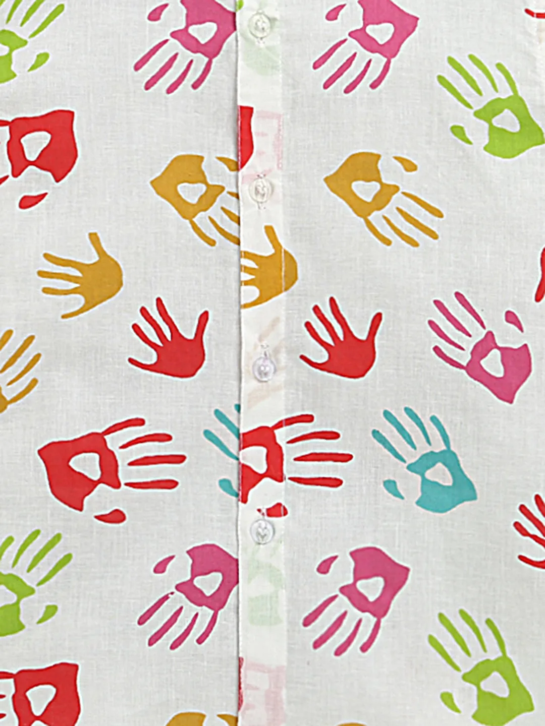 HOLI HAND PRINT SHIRT