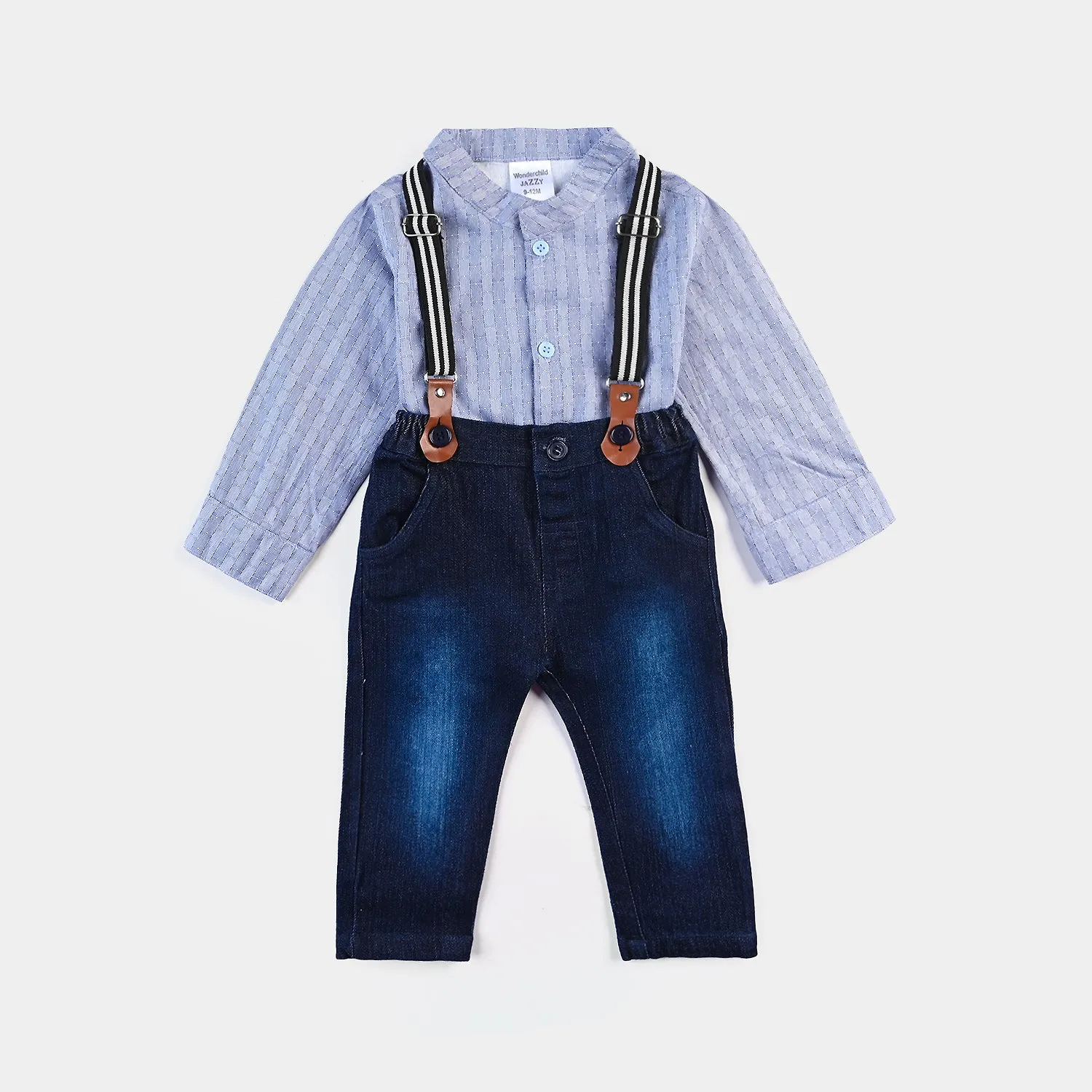 Infant Boys Suit-NAVY/BLUE