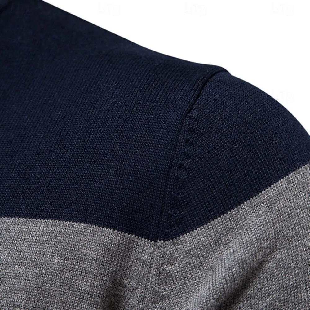 Knitwear Quarter Zip Pullover Sweater