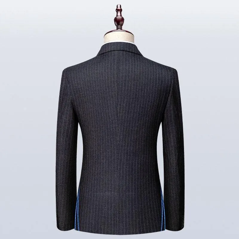 Men Suit - Albert Striped 3-Piece Suit