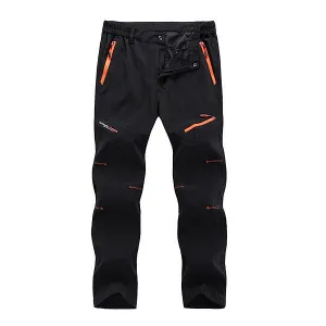 Mens Outdoor Thin Light Soft Shell Weight Waterproof Quick-Dry Breathable Climbing Sport Pants