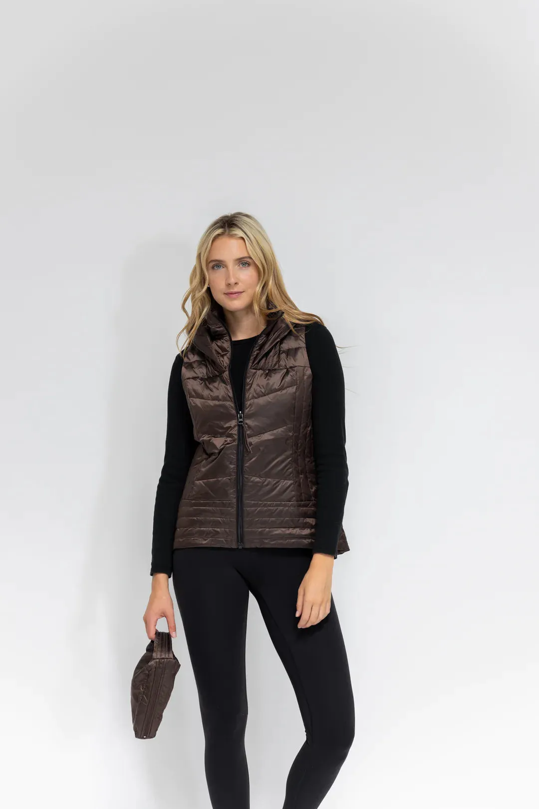 Metallic Quilted Vest