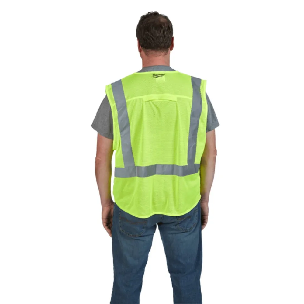 Milwaukee 48735021 S/M Yellow High Visibility Safety Vest