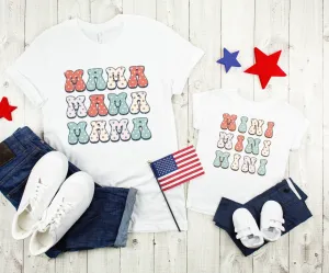 Patriotic Mama Mini T-Shirt (Adults & Kids)