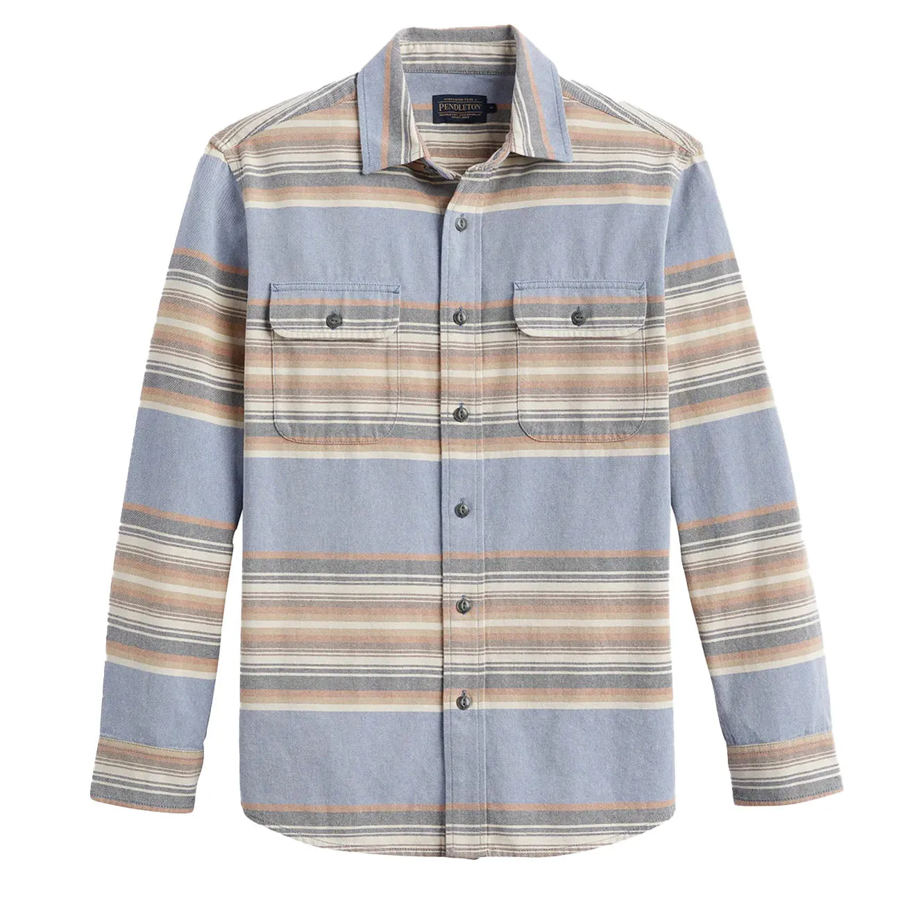 Pendleton Beach Shack Shirt Soft Indigo Stripe