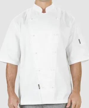 Prochef Jacket, Short Sleeve, White, Large (Order In Item)