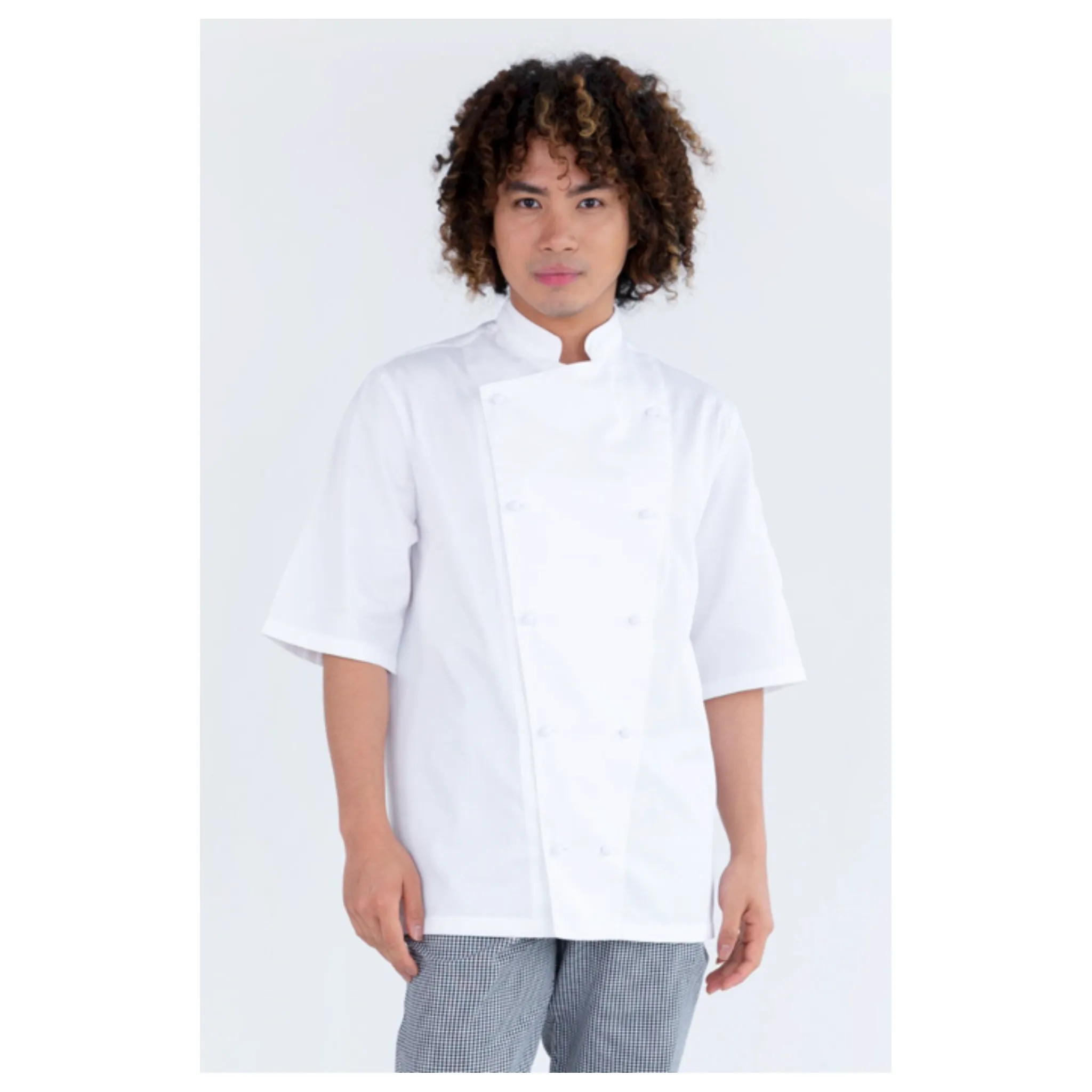 Prochef Jacket Short Sleeve, White, Small