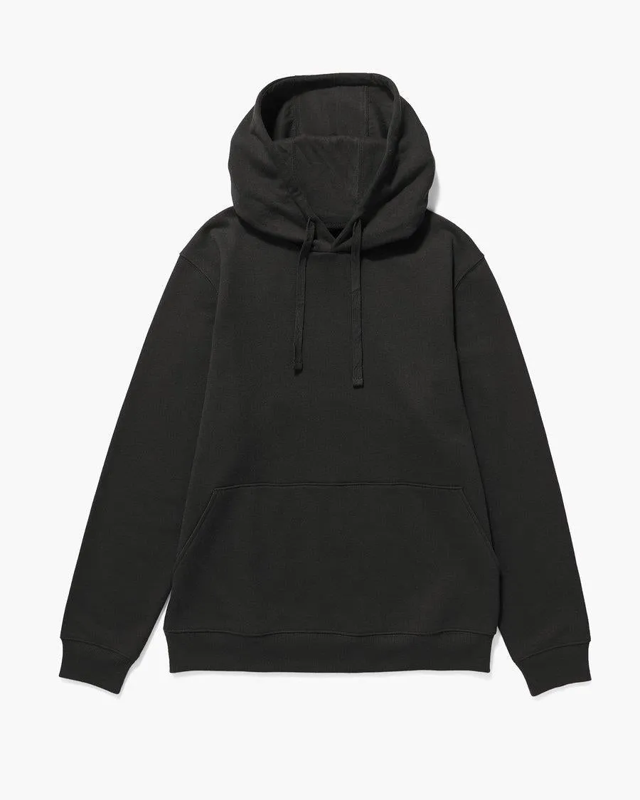 Recycled Fleece Pullover Hoodie (Black)