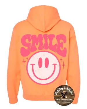 SMILE HOODIE-CANTALOUPE ORANGE-new!