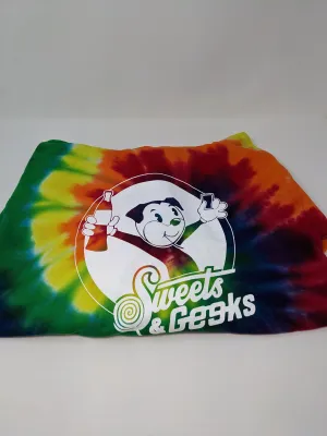 Sweets & Geeks Tie-Dye Rainbow Hoodie (3XL)