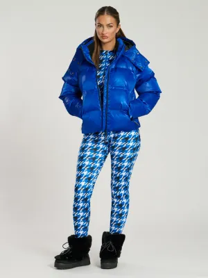 The 'Chalet' Padded Hooded Jacket in Cobalt